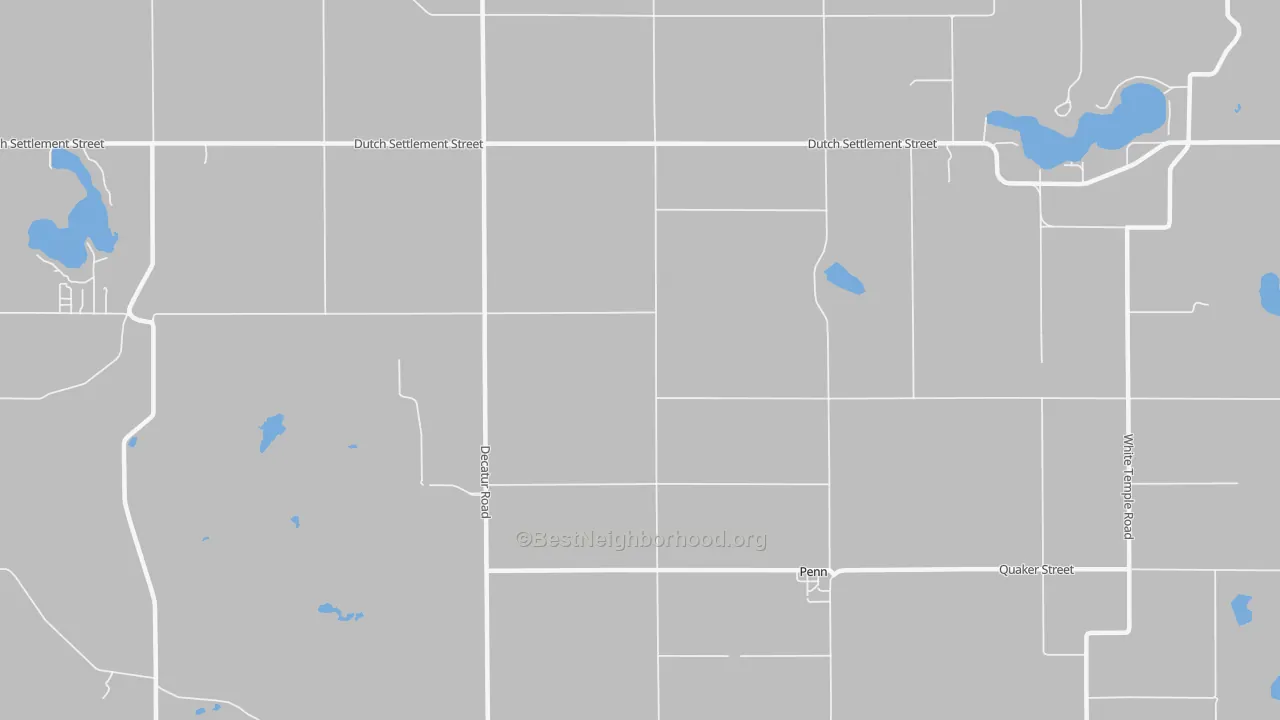 Transit Grade map of Penn, MI