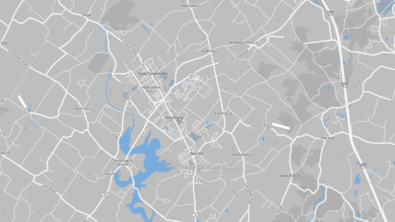 Transit Grade map of Pennsburg, PA