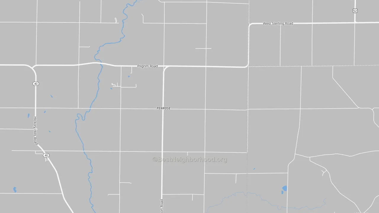 Transit Grade map of Penrose, IL
