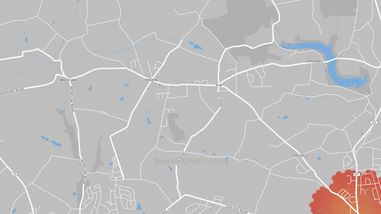 Transit Grade map of Penryn, PA