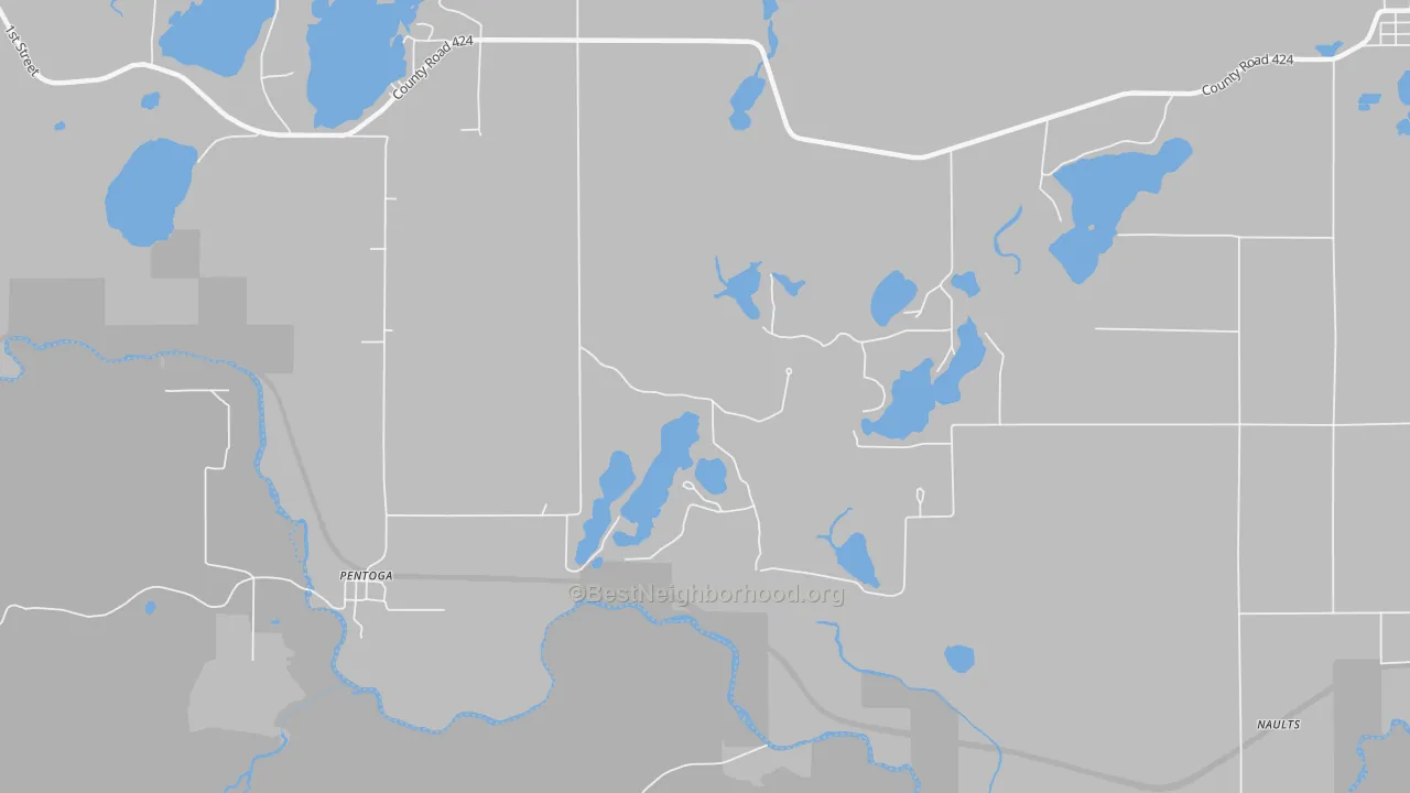 Transit Grade map of Pentoga, MI