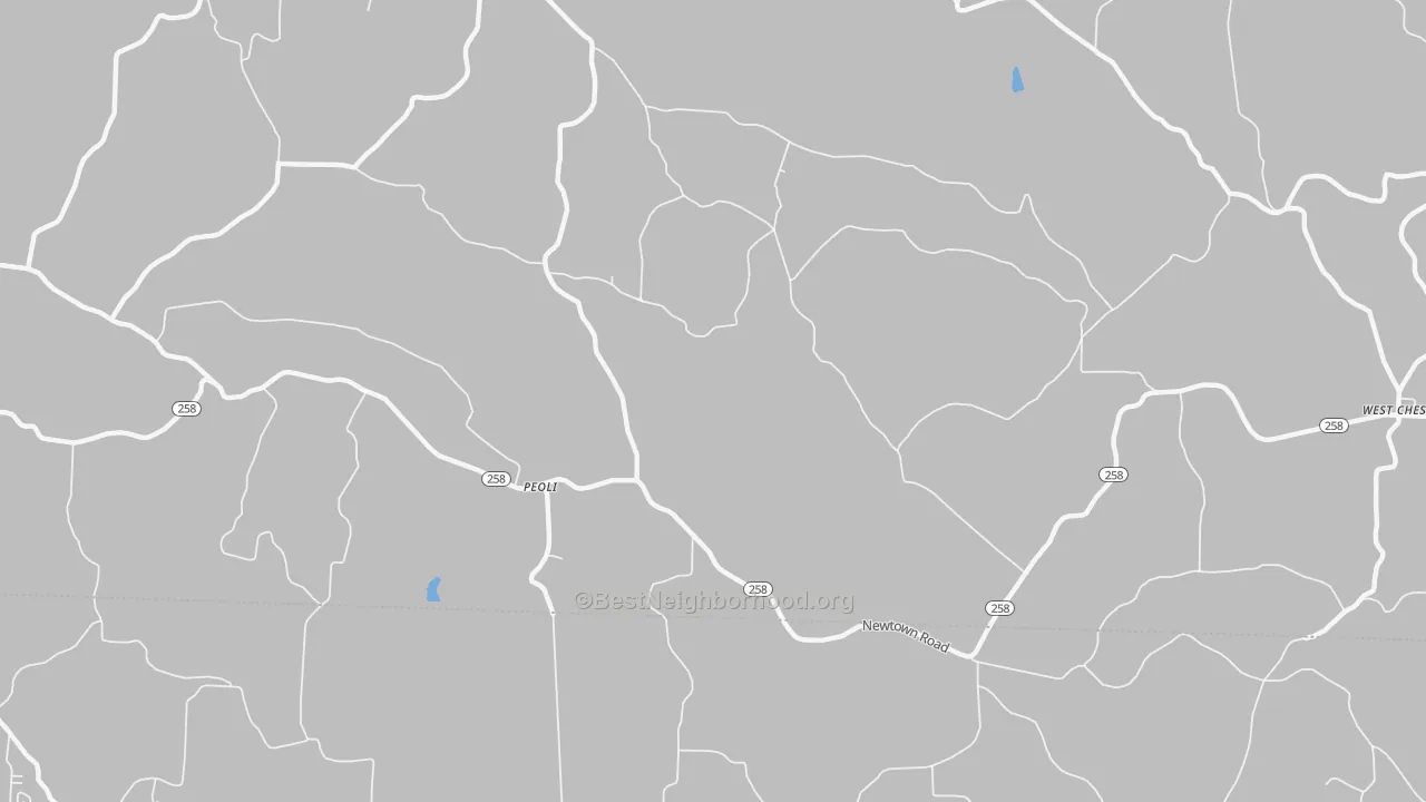 Transit Grade map of Peoli, OH