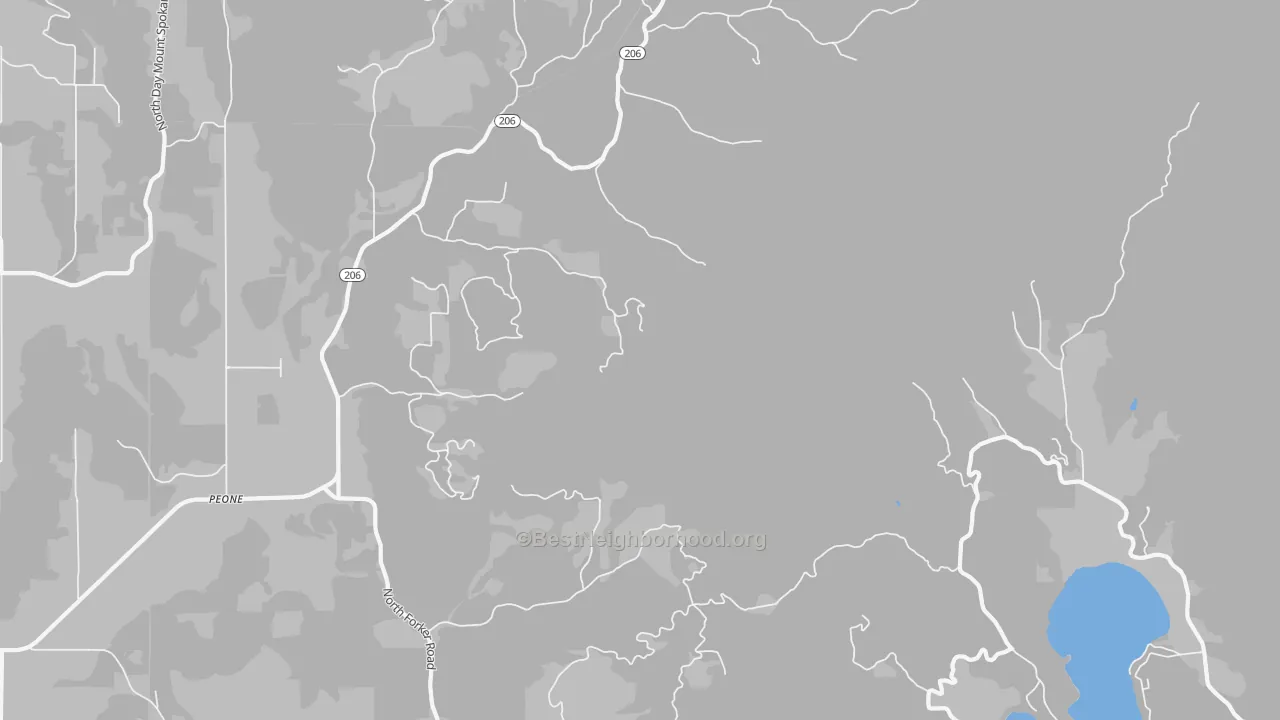Transit Grade map of Peone, WA