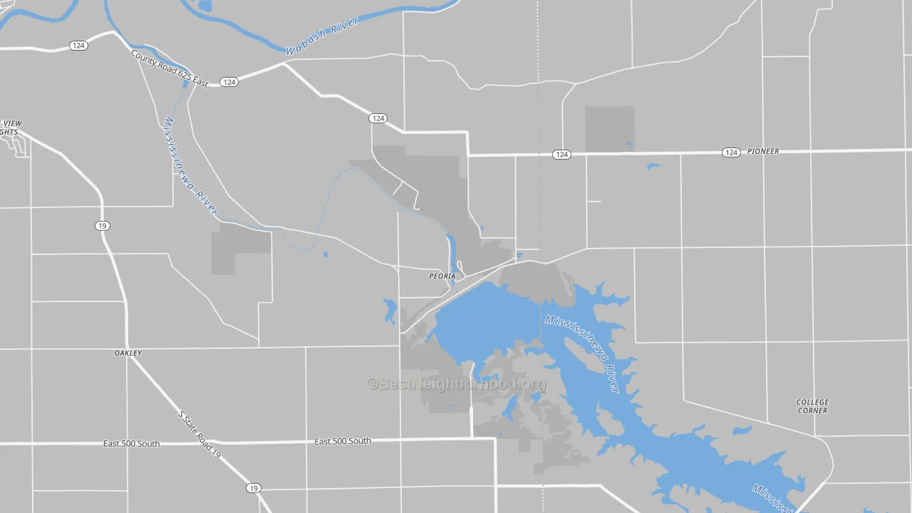 Transit Grade map of Peoria, IN