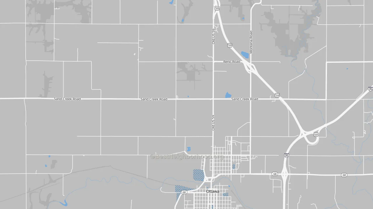 Transit Grade map of Peoria, KS
