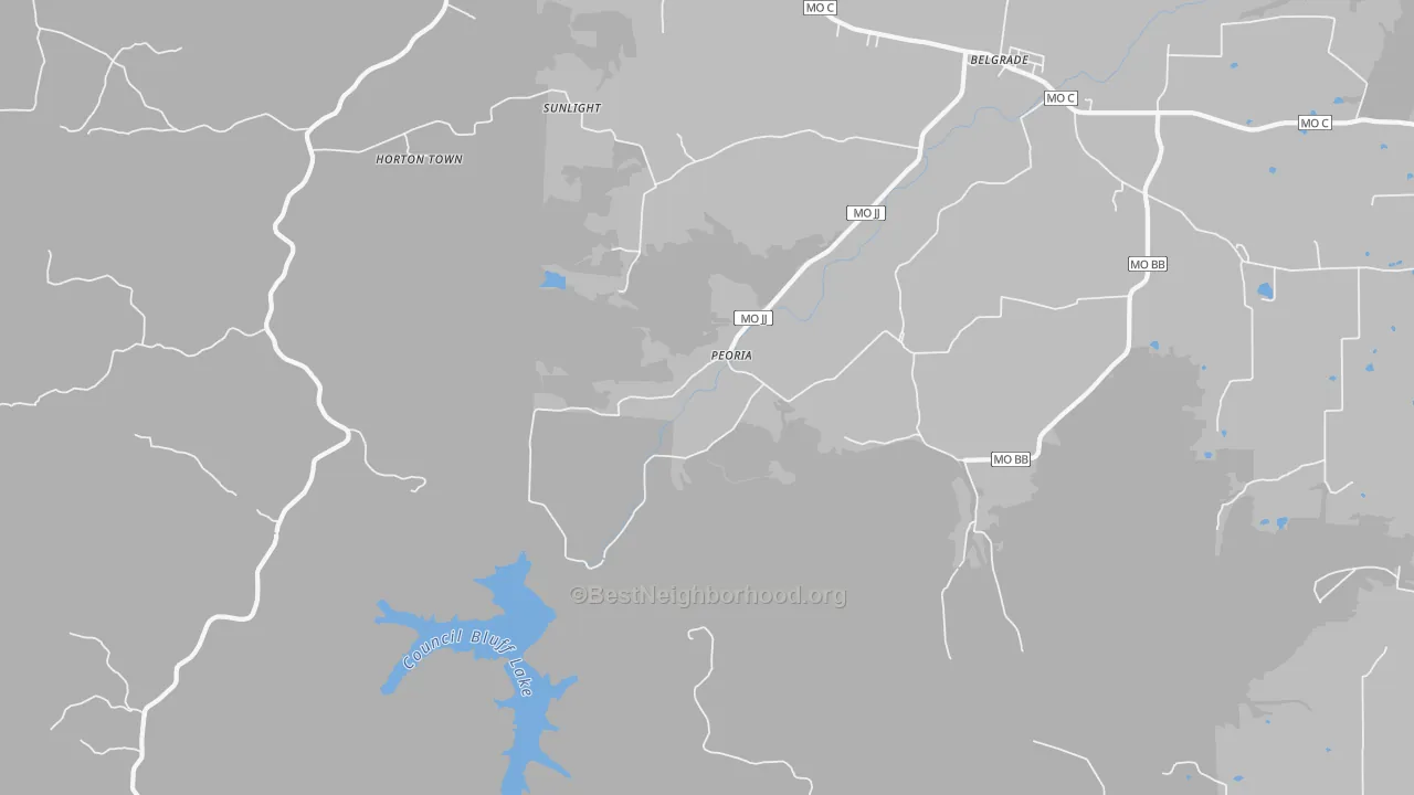 Transit Grade map of Peoria, MO