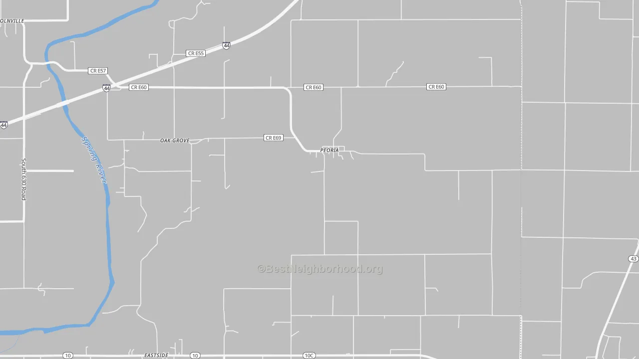 Transit Grade map of Peoria, OK