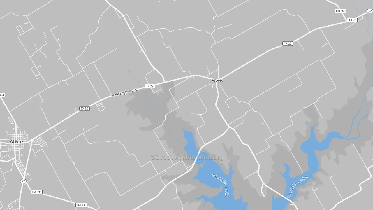 Transit Grade map of Peoria, TX