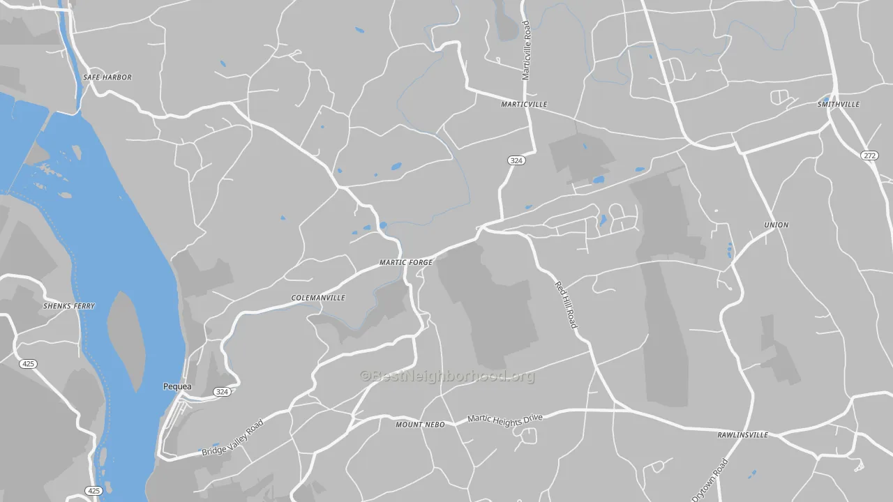 Transit Grade map of Pequea, PA