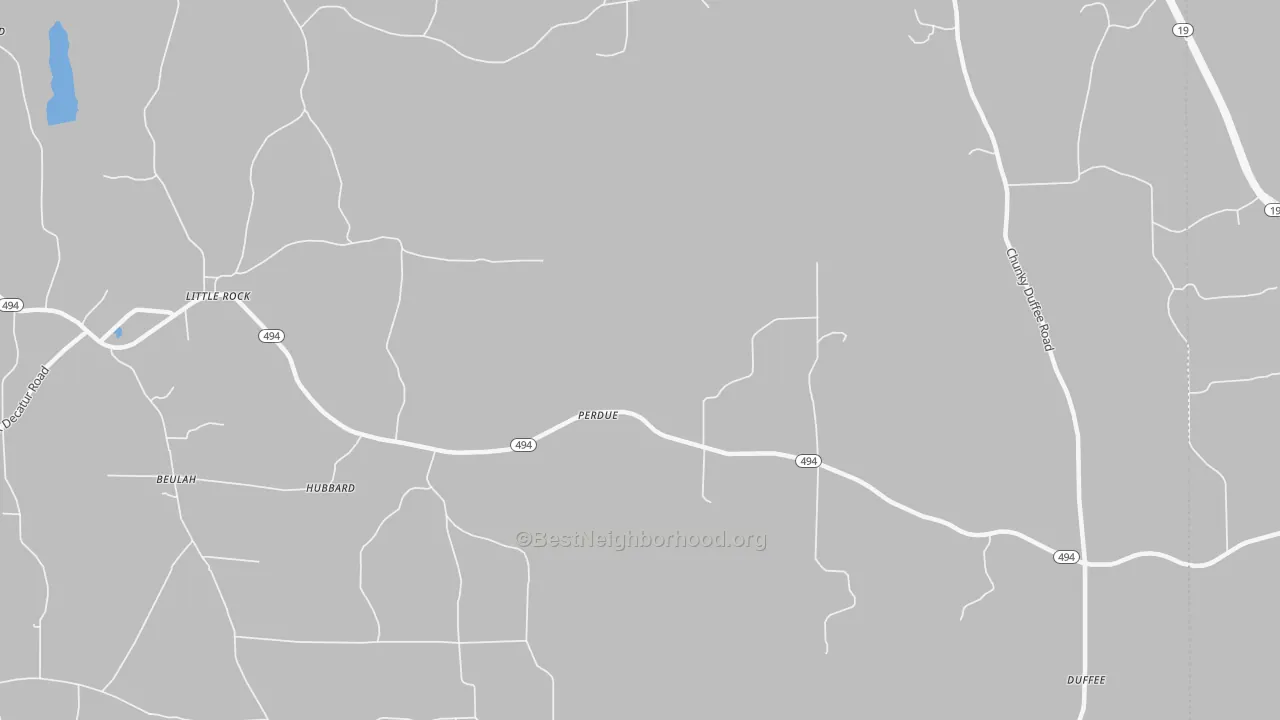 Transit Grade map of Perdue, MS