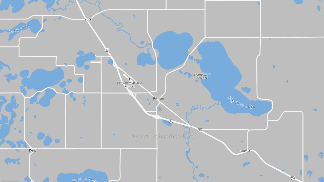 Transit Grade map of Perham, MN