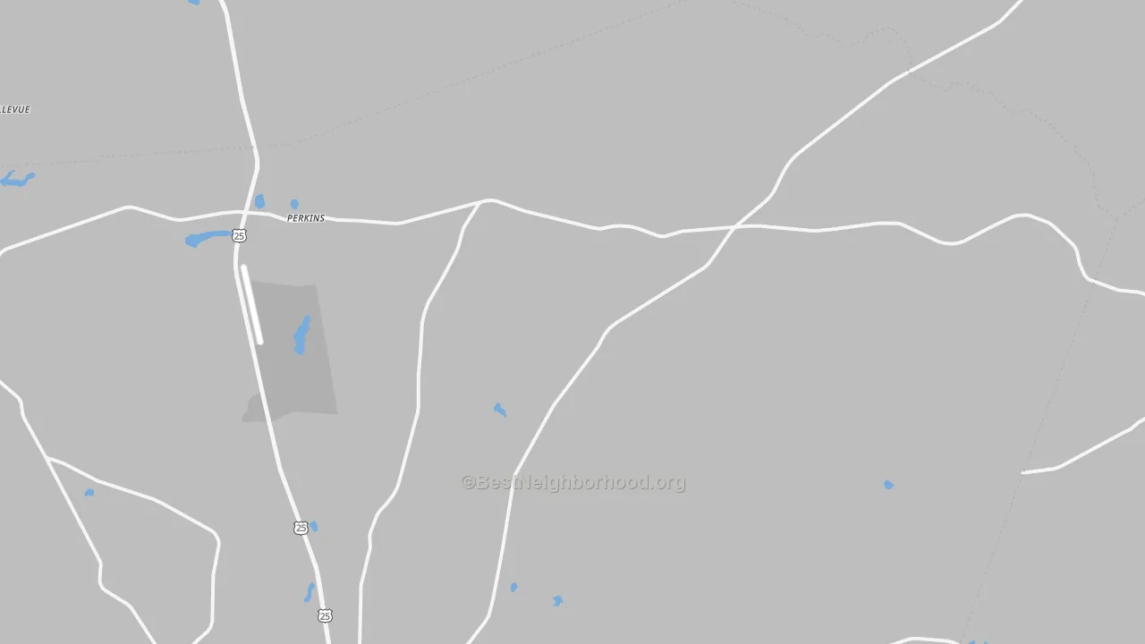 Transit Grade map of Perkins, GA