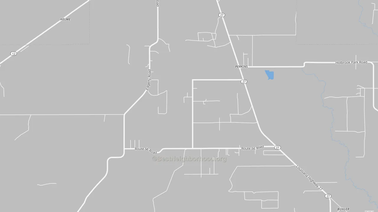 Transit Grade map of Perkins, LA