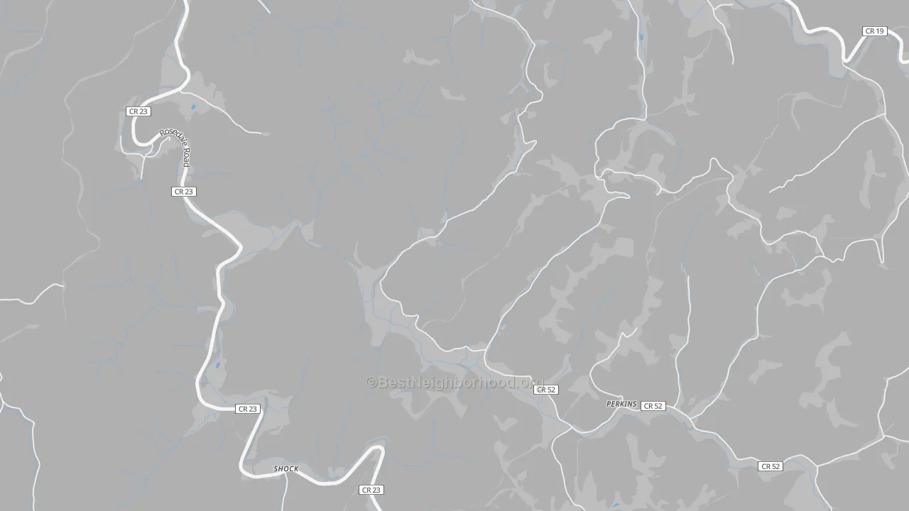 Transit Grade map of Perkins, WV