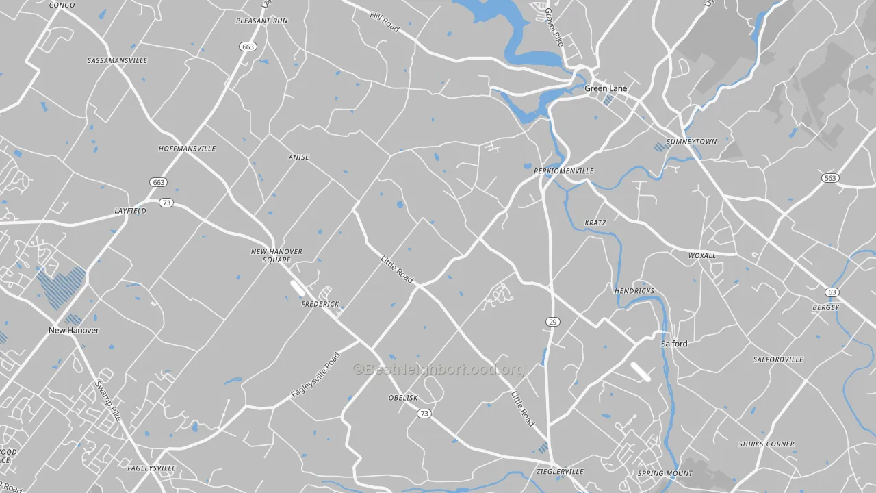 Transit Grade map of Perkiomenville, PA