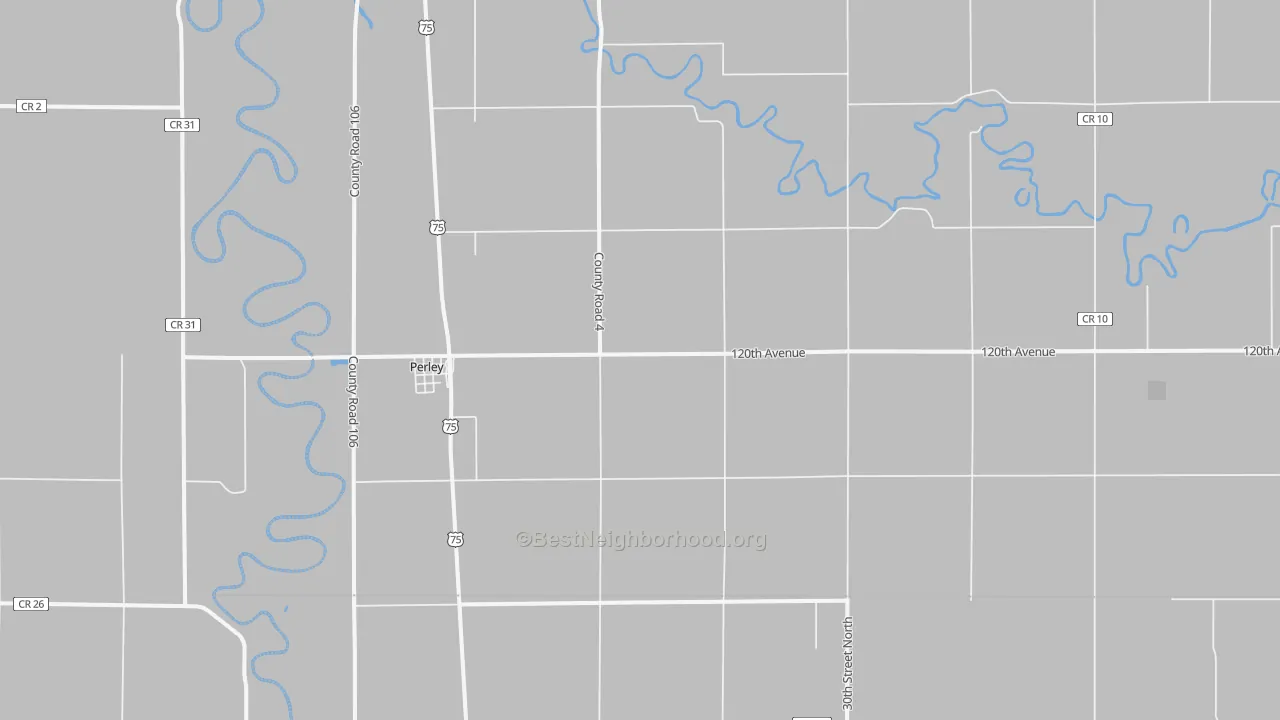 Transit Grade map of Perley, MN