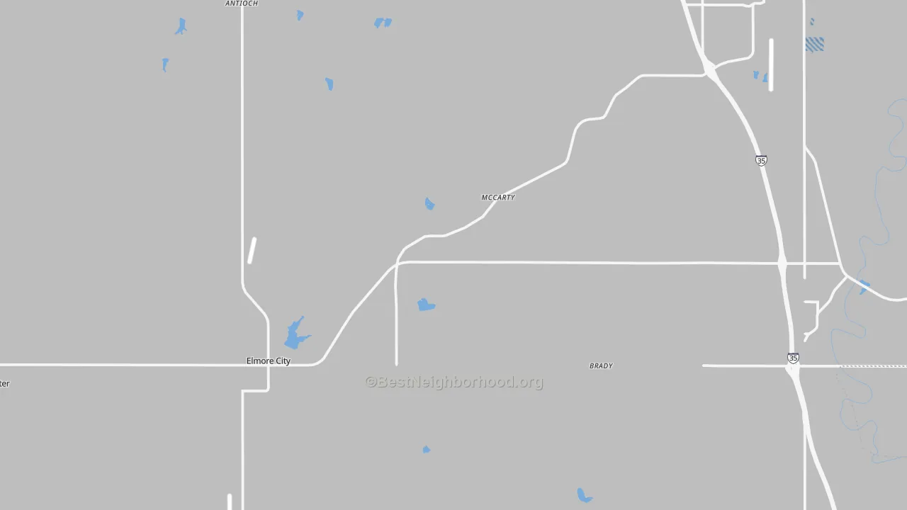 Transit Grade map of Pernell, OK