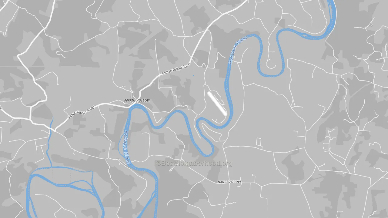 Transit Grade map of Perrin Hollow, TN