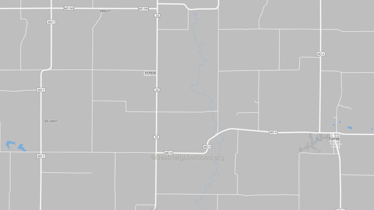 Transit Grade map of Perrin, MO