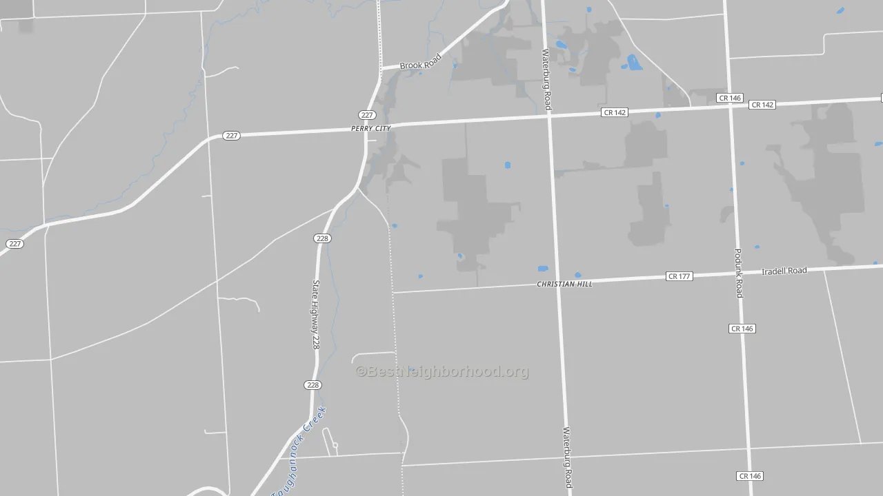 Transit Grade map of Perry City, NY