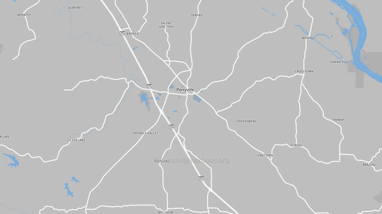 Transit Grade map of Perry County, MO