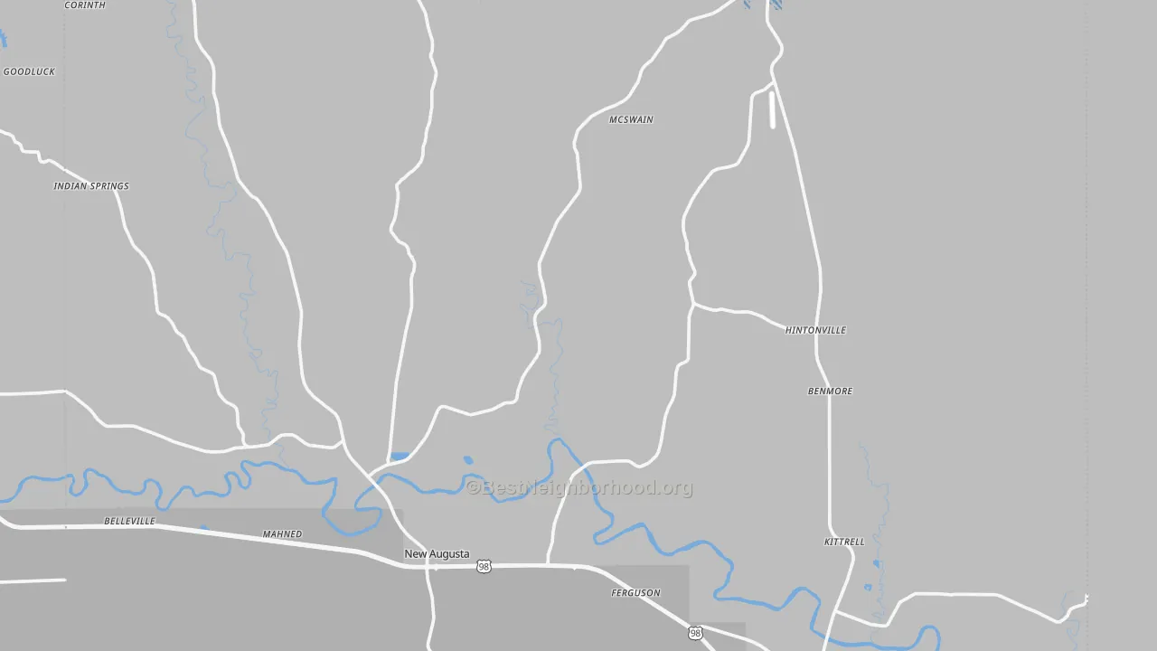 Transit Grade map of Perry County, MS