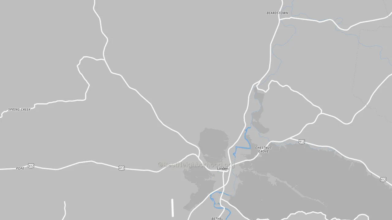 Transit Grade map of Perry County, TN