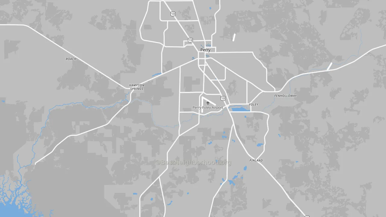 Transit Grade map of Perry, FL