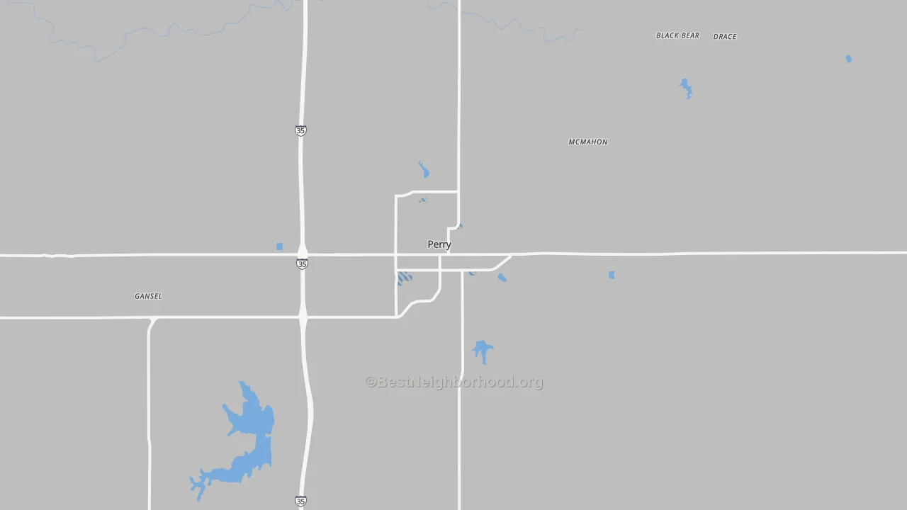 Transit Grade map of Perry, OK