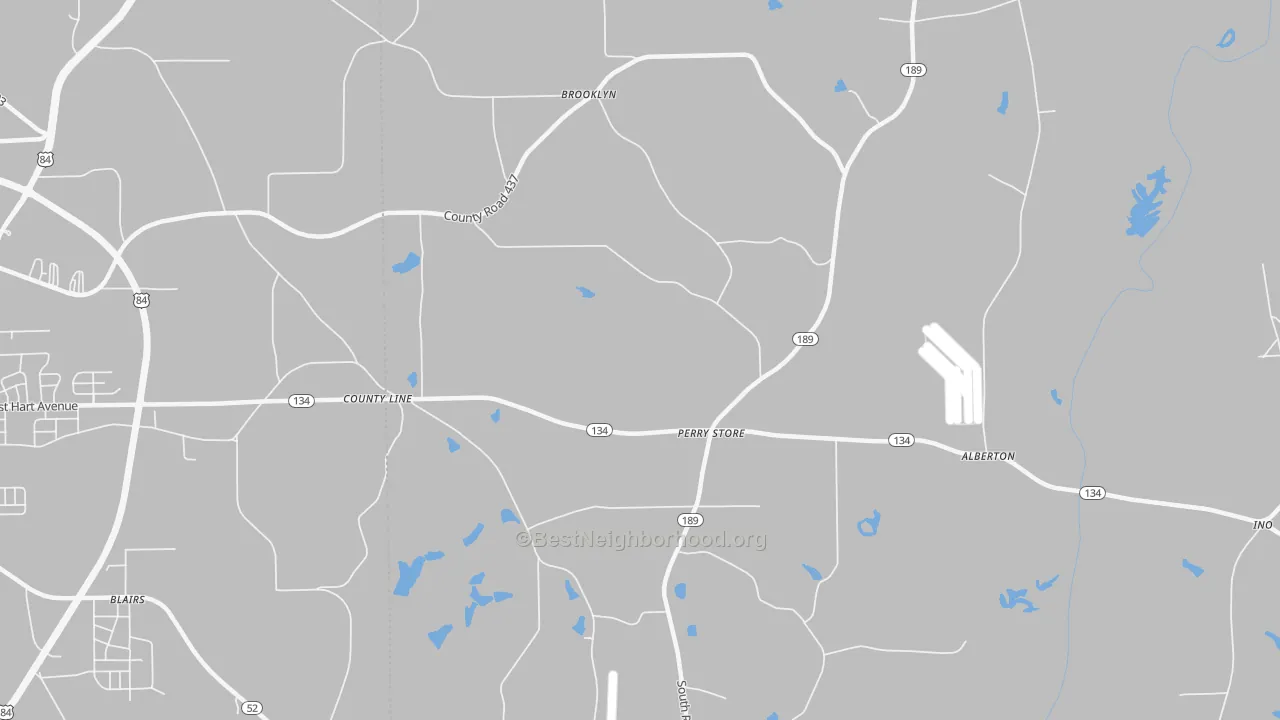 Transit Grade map of Perry Store, AL