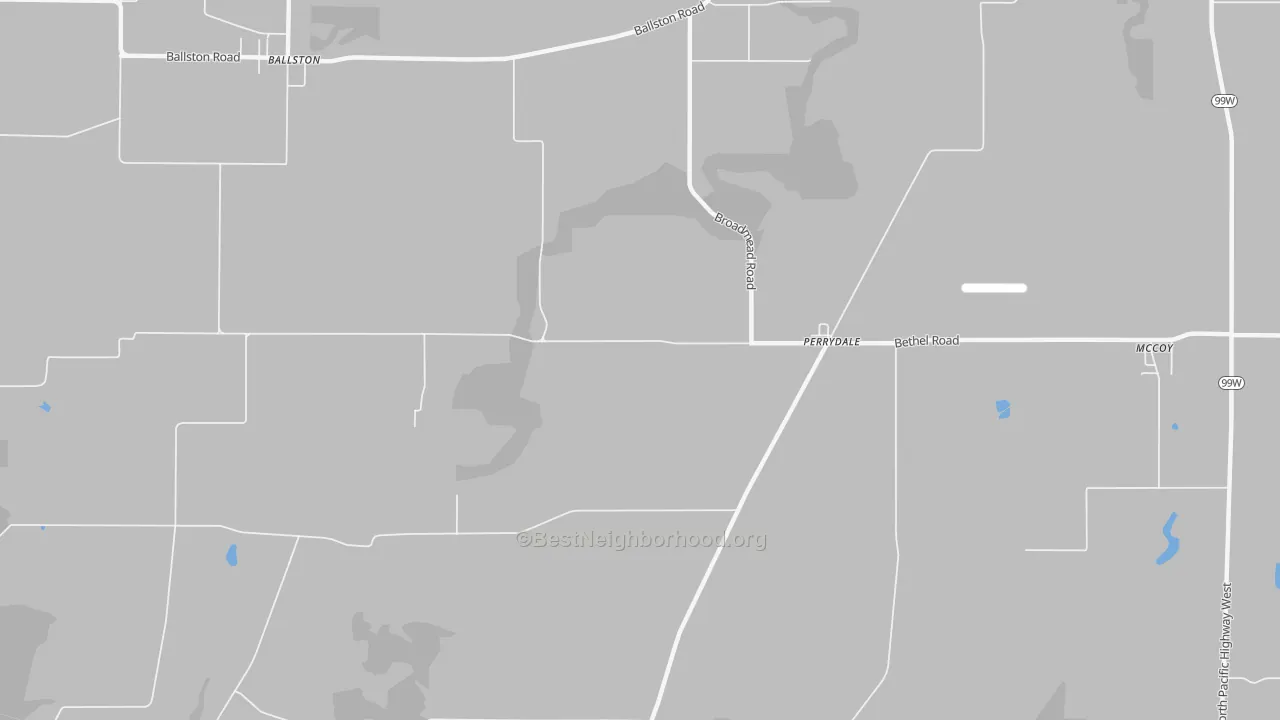 Transit Grade map of Perrydale, OR