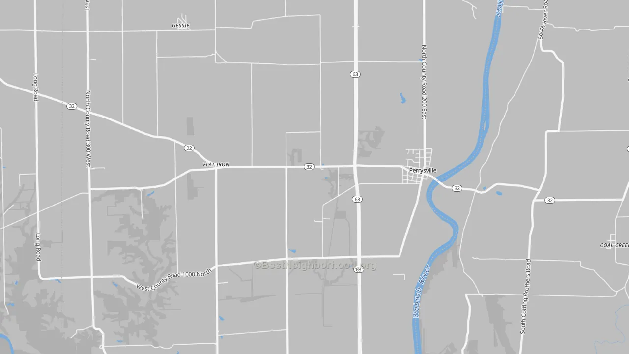 Transit Grade map of Perrysville, IN