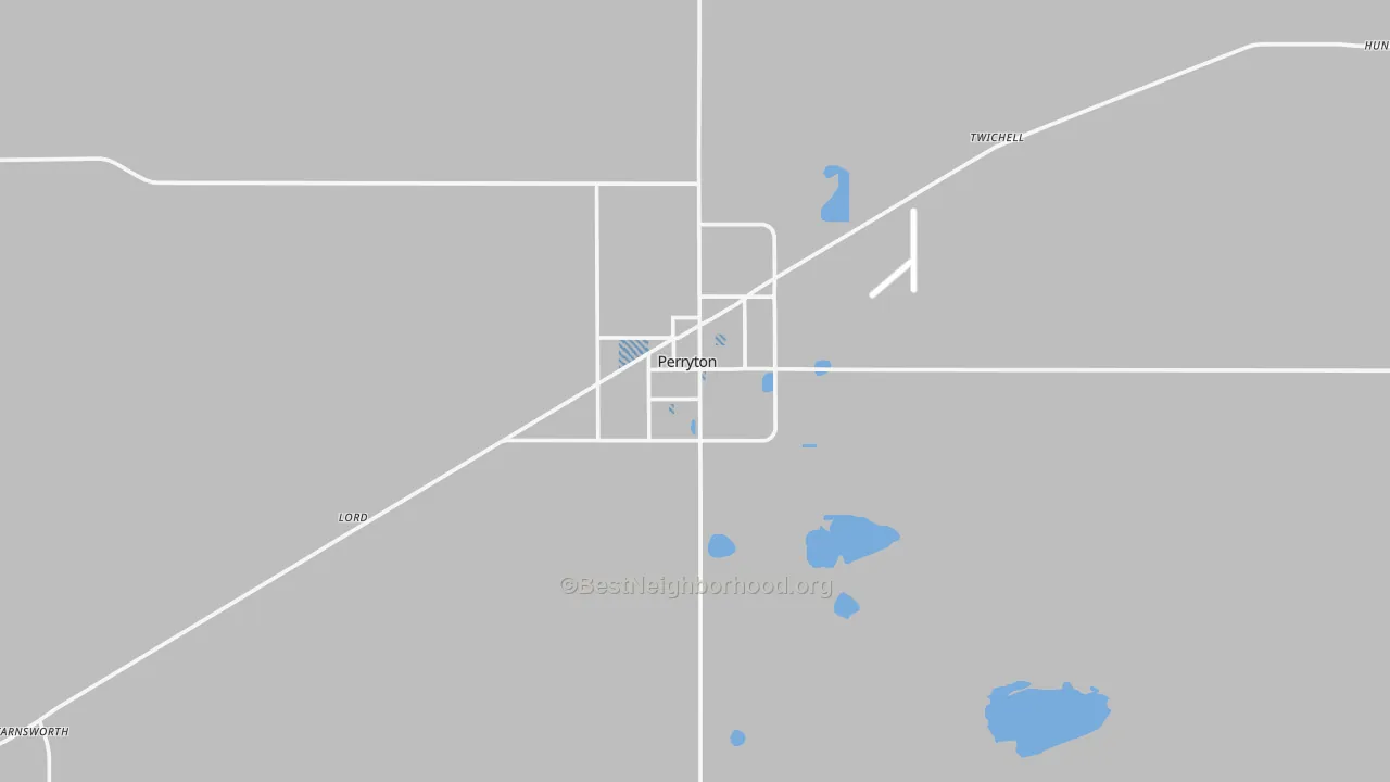 Transit Grade map of Perryton, TX