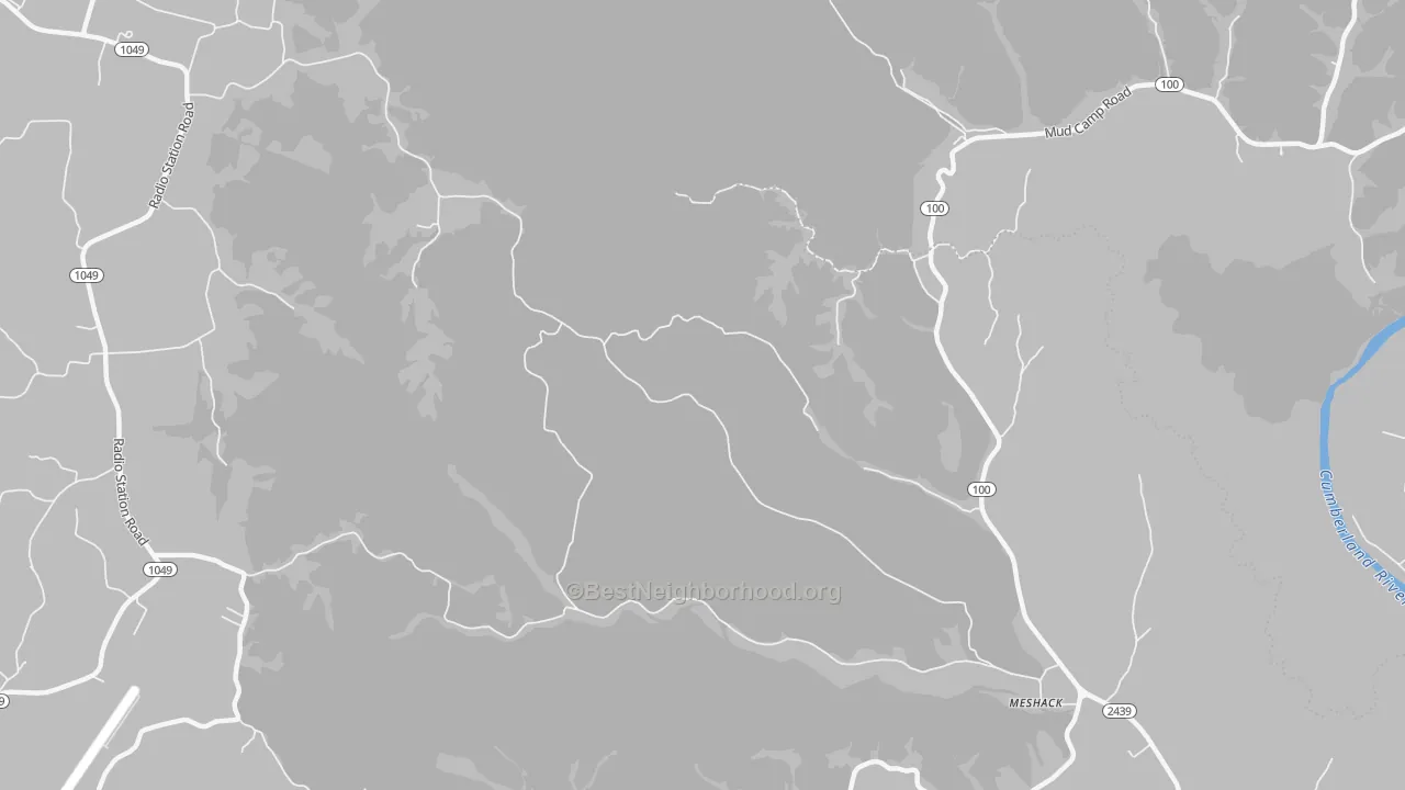 Transit Grade map of Persimmon, KY