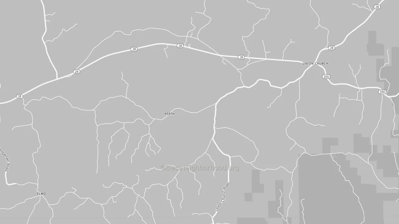 Transit Grade map of Perth, MS