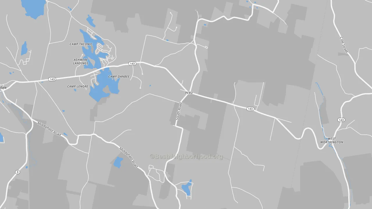 Transit Grade map of Peru, MA