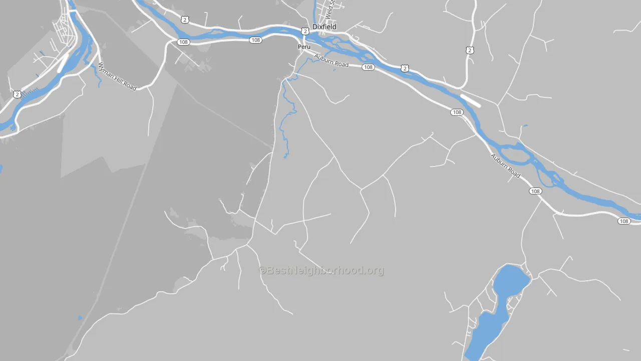 Transit Grade map of Peru, ME