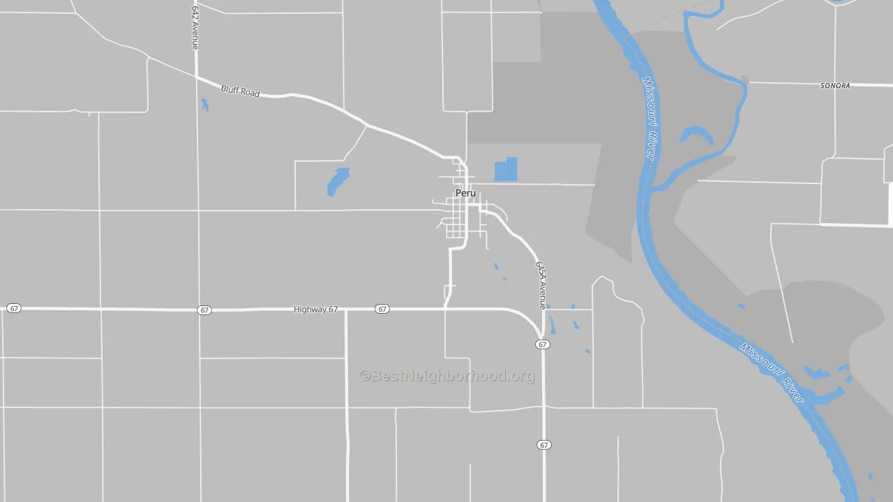 Transit Grade map of Peru, NE