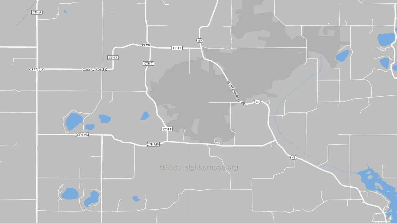Transit Grade map of Peru, WI