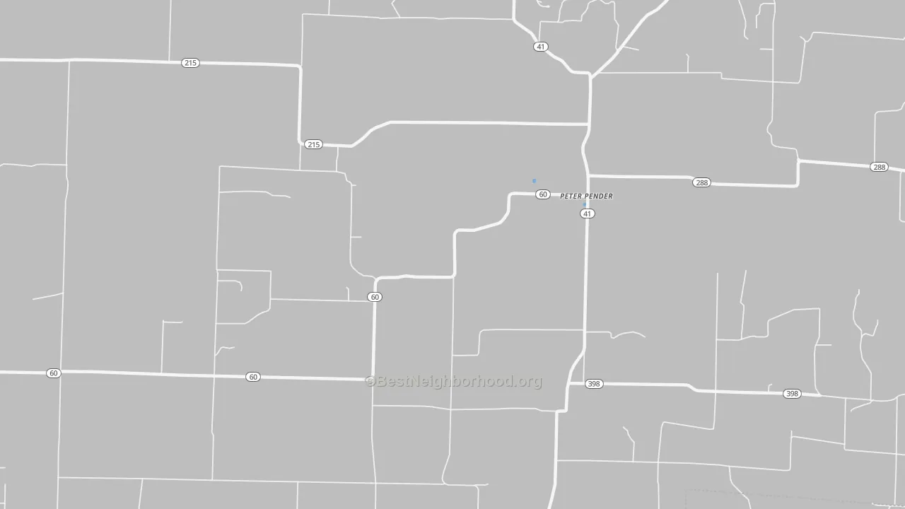 Transit Grade map of Peterpender, AR