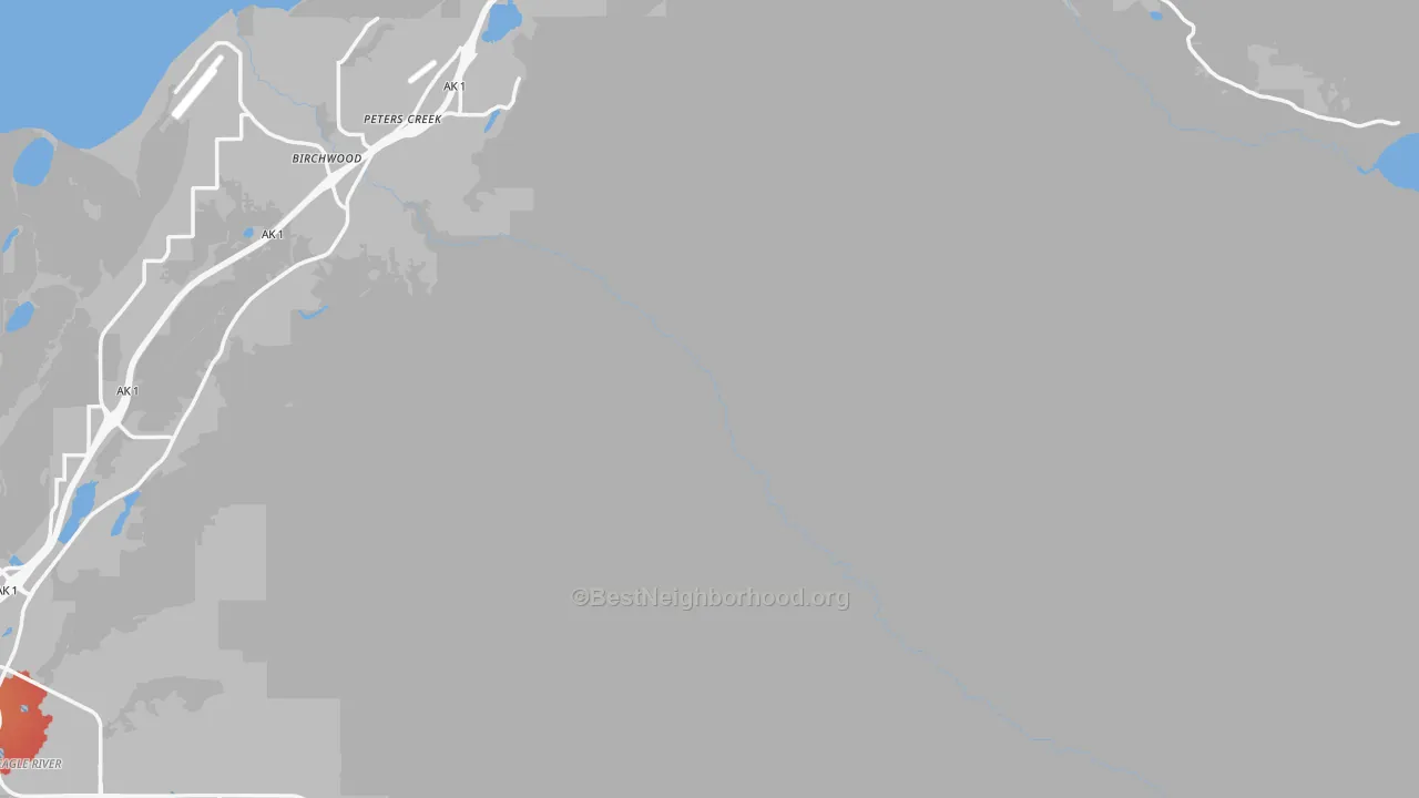 Transit Grade map of Peters Creek, AK