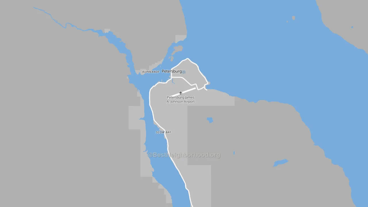 Transit Grade map of Petersburg Census Area, AK