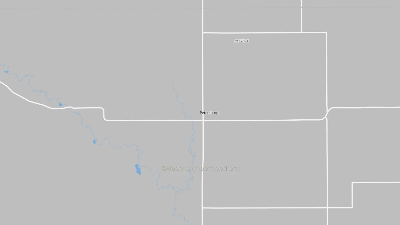 Transit Grade map of Petersburg, NE