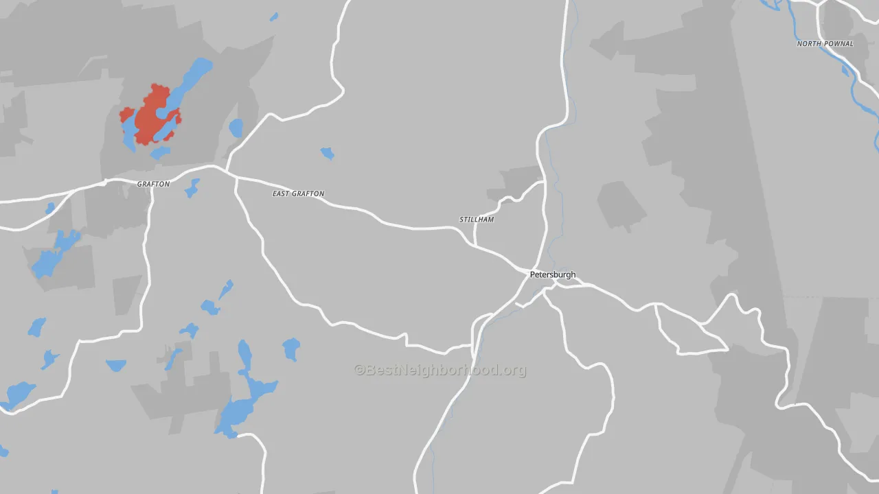 Transit Grade map of Petersburg, NY