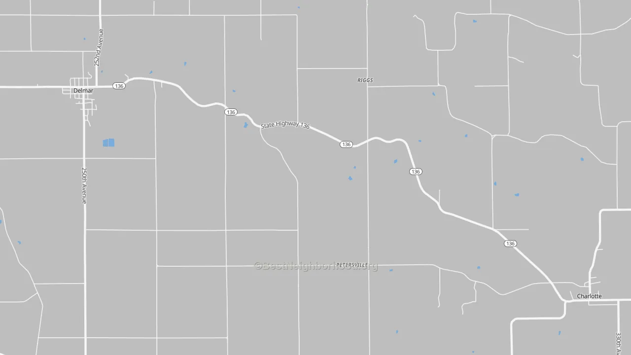 Transit Grade map of Petersville, IA
