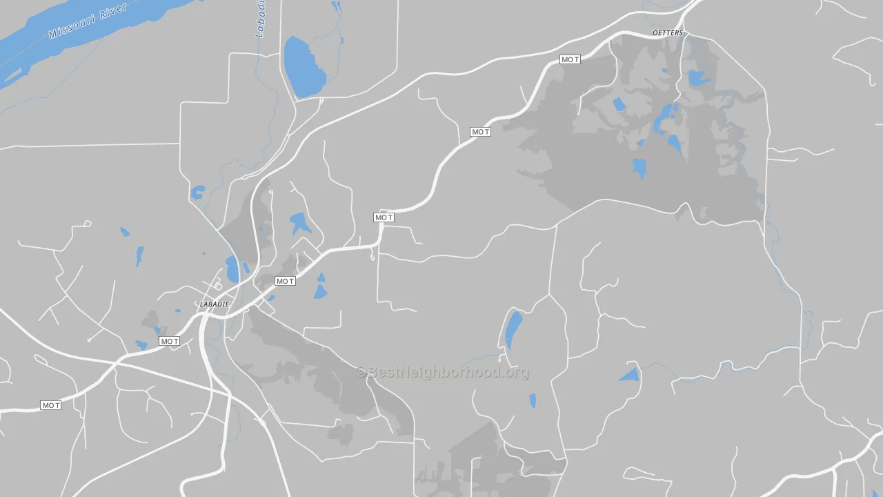 Transit Grade map of Petersville, MO