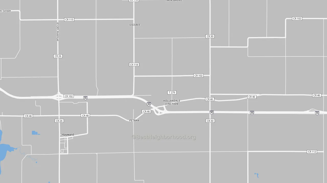 Transit Grade map of Petran, MN