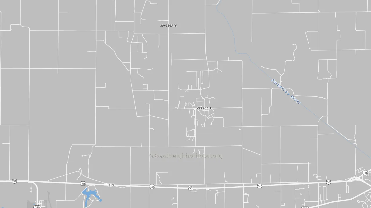 Transit Grade map of Petrolia, IL