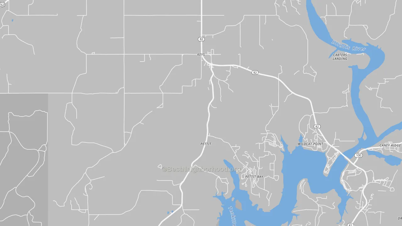 Transit Grade map of Pettit, OK