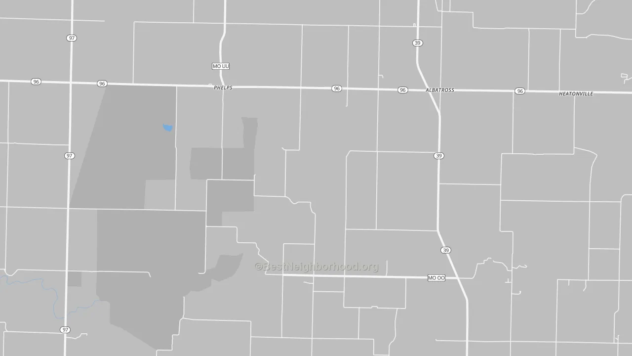 Transit Grade map of Phelps, MO